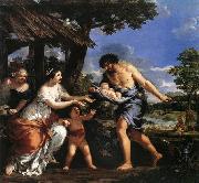 Pietro da Cortona Romulus and Remus Given Shelter by Faustulus oil painting reproduction